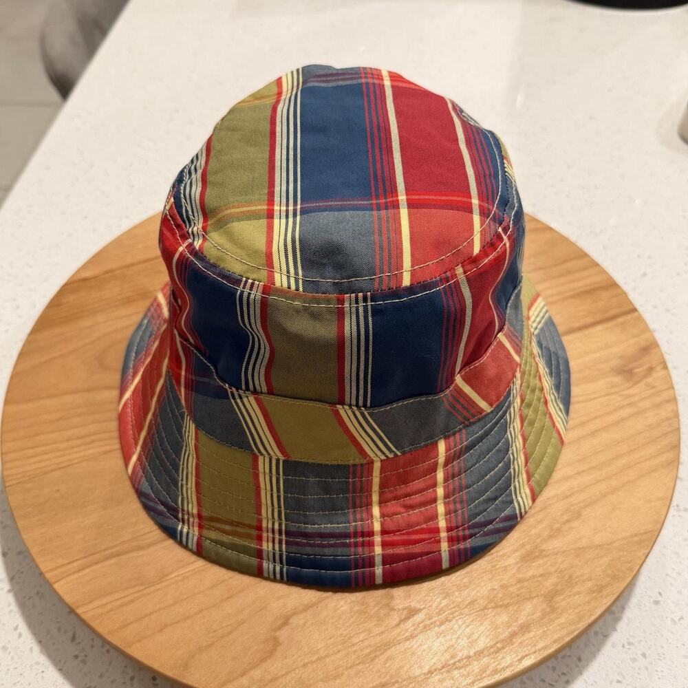 Aime Leon Dore Hat Unisex Madras Plaid Bucket Cotton Twill Casual Travel Street